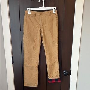 GAP Kids Flannel Lined Khaki Chinos